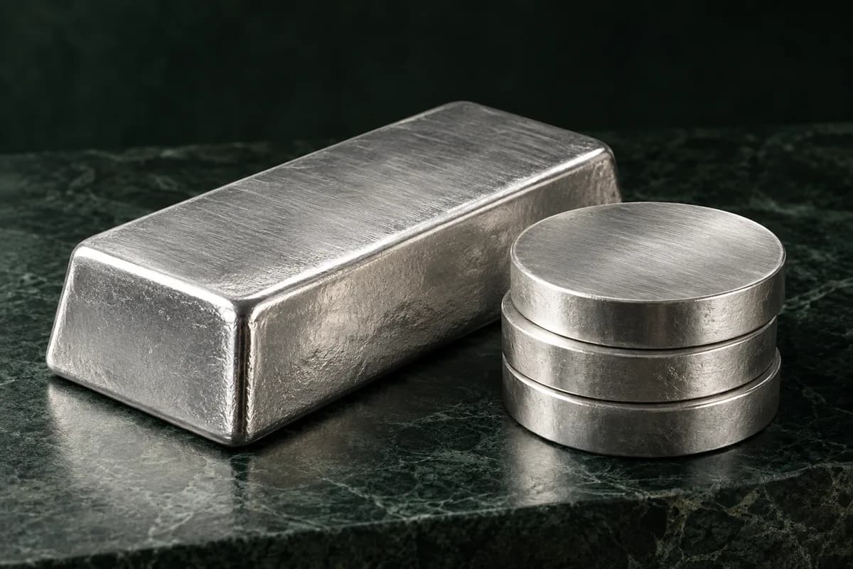 Edelmetall-Stillleben – illustrative Darstellung